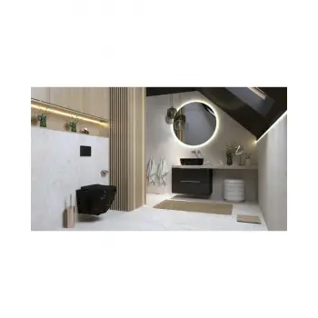 Miska WC Lavita Sofi Slim Fire (czarny marmur) + deska